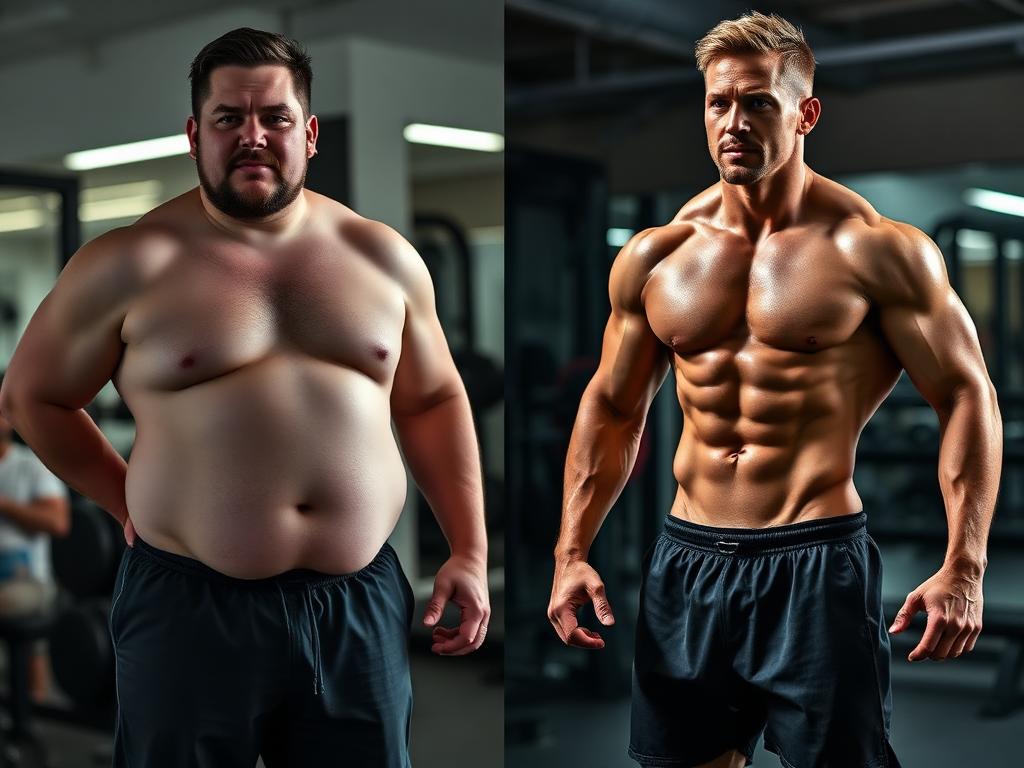 Before and after of James K.